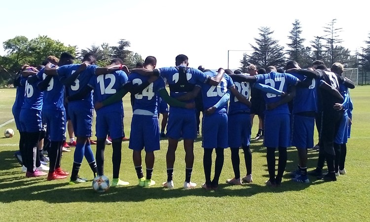 Champions back at training
