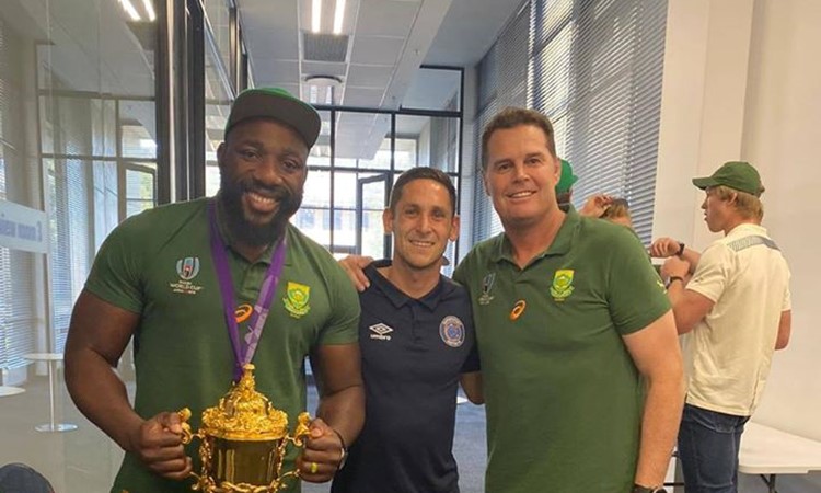Champions Boks visit MultiChoice City